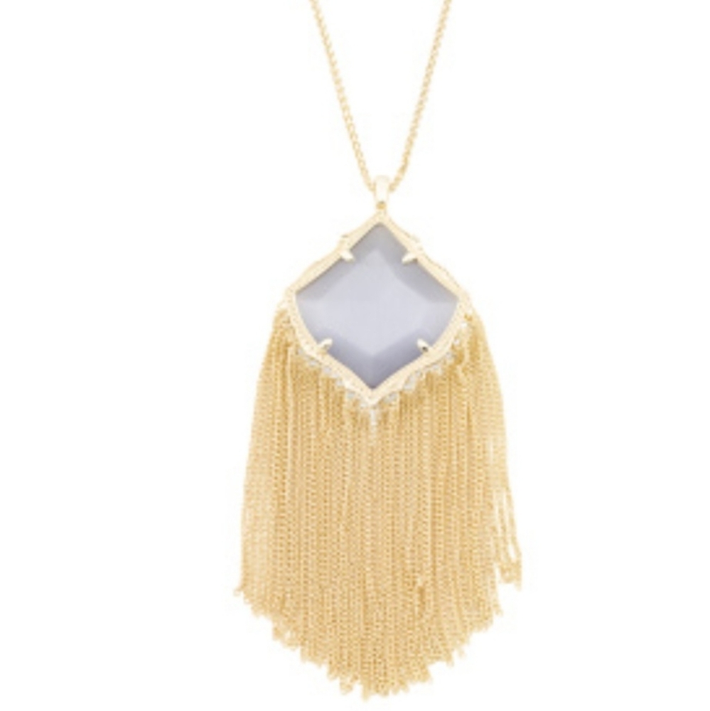 Kendra Scott NWT Adjustable length Fringed Necklace